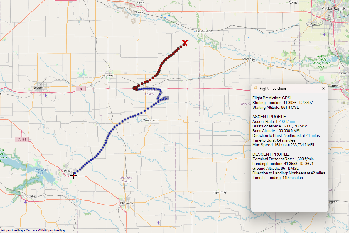 Flight predictions for today.