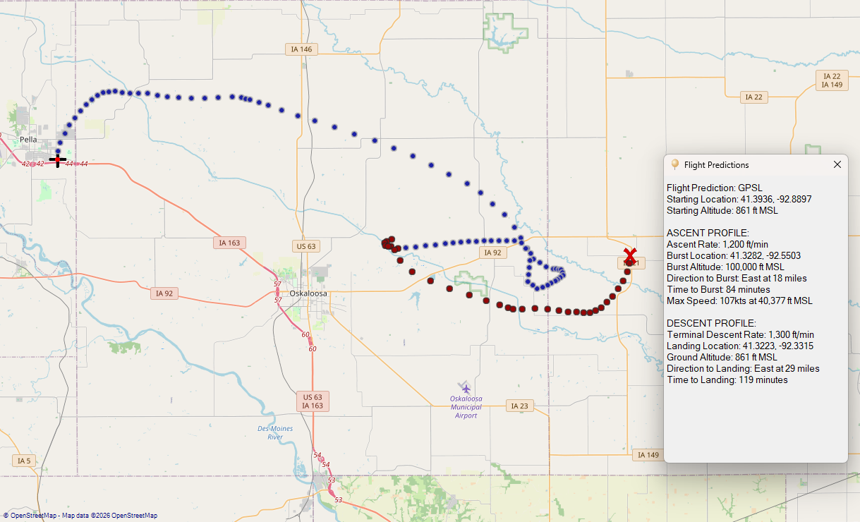 Flight predictions for today.