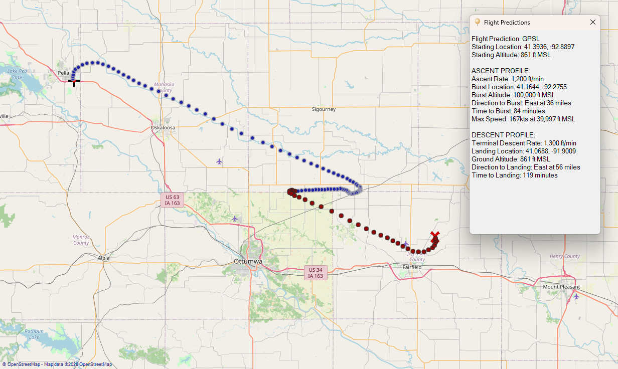 Flight predictions for today.