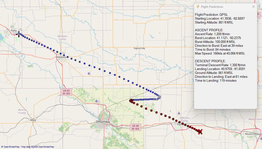 Flight predictions for today.
