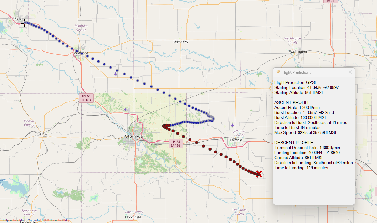 Flight predictions for today.