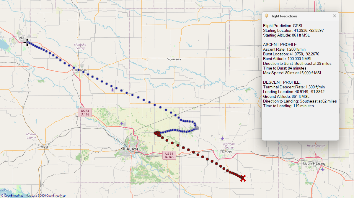 Flight predictions for today.